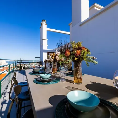 아파트 Skyline - Keyweek 23 Bedrooms Apt With Rooftop Sea View Parking