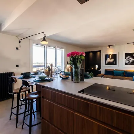 Skyline - Keyweek 23 Bedrooms Apt With Rooftop Sea View Parking *